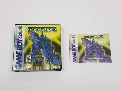 Godzilla The Series Authentic Original Nintendo Game Boy Color Box & Manual **-image