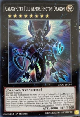 Galaxy-Eyes Full Armor Photon Dragon - CROS-EN095 Super Rare 1st Edition Yugioh-image
