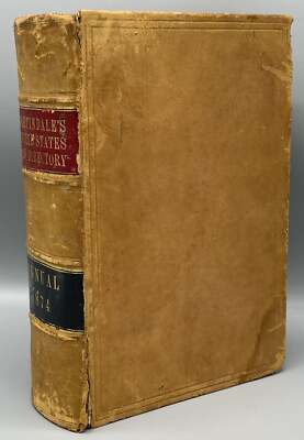 James B MARTINDALE / Martindale's United States Law Directory for 1874-image