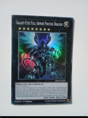 Yugioh | galaxy-eyes full armor photon dragon | super rare | 1st edition | nm -image