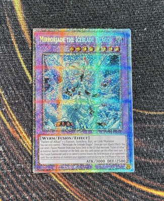 Yugioh Mirrorjade The Iceblade Dragon PHHY-EN100 1st Edition Starlight Rare M/NM-image