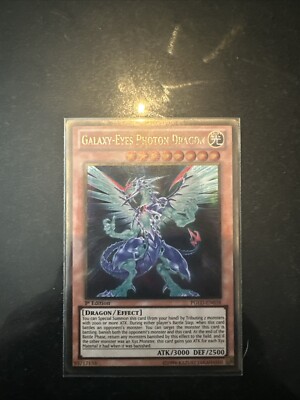 Yu-Gi-Oh! TCG Galaxy-Eyes Photon Dragon Premium Gold PGLD-EN038 1st Edition Gold-image