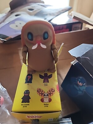 Kidrobot Godzilla Vinyl Mini Figure Mothra Larva New In Box-image