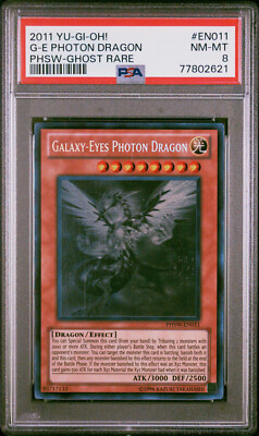 Yugioh Galaxy-Eyes Photon Dragon PHSW-EN011 Ghost Rare PSA 8-image