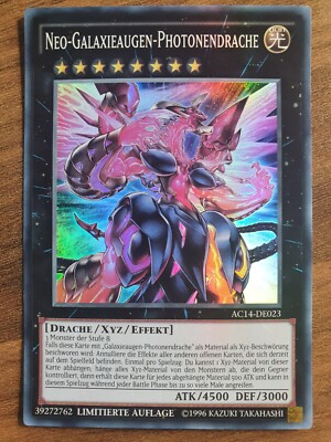 Yu-Gi-Oh! AC14-EN023 Neo Galaxy-Eyes Photon Dragon Super Rare NM-image