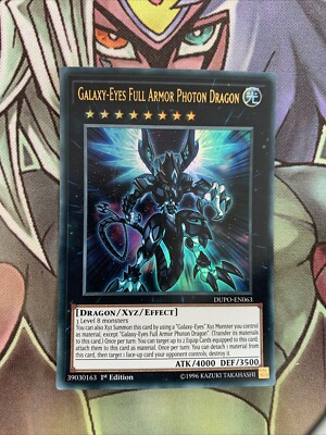 DUPO-EN063 Galaxy-Eyes Full Armor Photon Dragon 1st Edition NM Yugioh Card-image