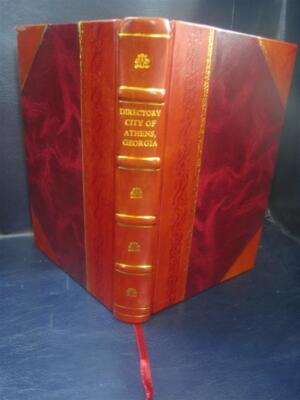 Directory City Of Athens Georgia Volume 1909 1909 [Leather Bound]-image
