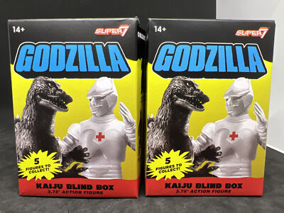Super 7 ReAction Kaiju Blind Box Godzilla ‘57 Set, Silver Screen & X-Ray Glitter-image