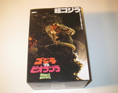 NECA 65TH GODZILLA VS BIOLLANTE GOLDZILLA BILE VER. FIGURE NEW WITH BOX DAMAGE-image