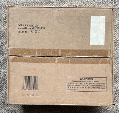 POLAR LIGHTS  GODZILLA MODEL KIT  7502  EMPTY SHIPPING BOX  C. 2000  AURORA-image