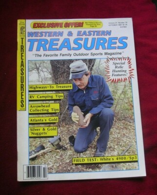  TREASURE MAGAZINE PRODUCT REPORT HOW TO USE WHITE'S 4900 / SP3 METAL DETECTOR-image