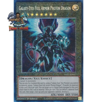 Yugioh! 1x Galaxy Eyes Full Armor Photon Dragon RA01-EN037 Collector's Rare  NM-image