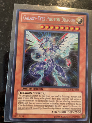 Yu Gi Oh Galaxy-Eyes Photon Dragon 1996 Ct08-EN003 Holographic, Ltd Edition-image