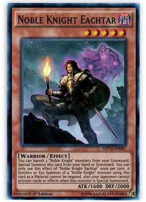 1 x Noble Knight Eachtar - MP15-EN047 - Super Rare - 1st Edition Near Mint, Engl-image