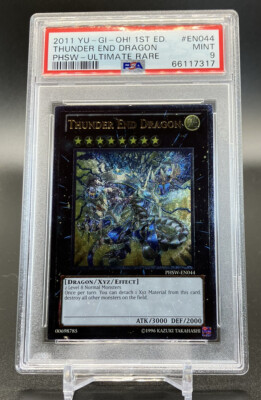PSA 9 Mint Thunder End Dragon PHSW-EN044 1st Edition Ultimate Rare YuGiOh-image