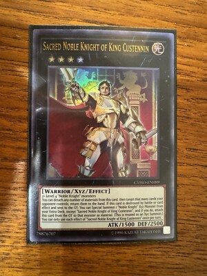 Sacred Noble Knight of King Custennin CYHO-EN089 Ultra Rare LP Yugioh-image