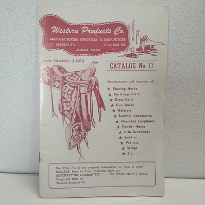 Western Products Co. Catalog No. 11 1958 Vintage Leather Saddle Hunting Texas-image