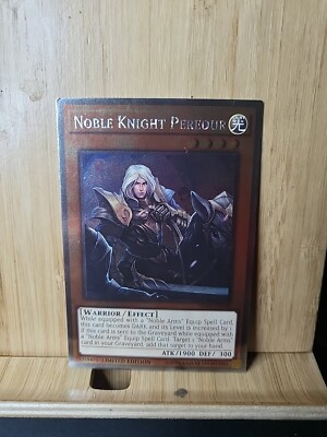 Yu-Gi-Oh!🏆 Noble Knight Peredur  LIMITED EDITION🏆PLATINUM RARE Card-image
