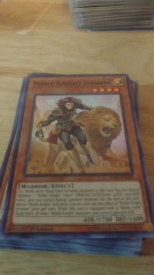 YUGIOH SOUL FUSION SOFU NOBLE KNIGHT IYVANNE SUPER RARE HOLO 1ST EDITION-image