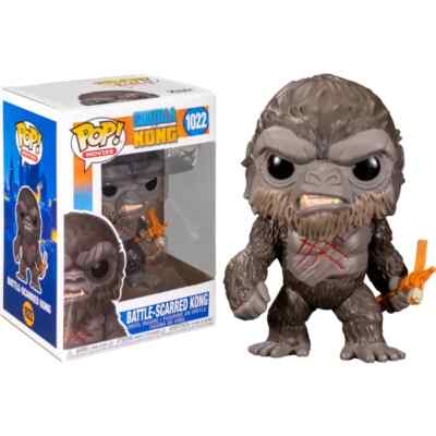 Battle-Scarred Kong Godzilla 1022 Funko Pop Vinyl New in Mint Box + Protector-image