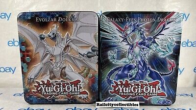 Yu-Gi-Oh Collectors Tin Evolzar Dolkka & Galaxy Eyes Photon Dragon - Empty-image