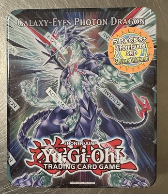 Yu-Gi-Oh 5D’S 2011 Galaxy Eyes Photon Dragon Tin Factory Sealed-image