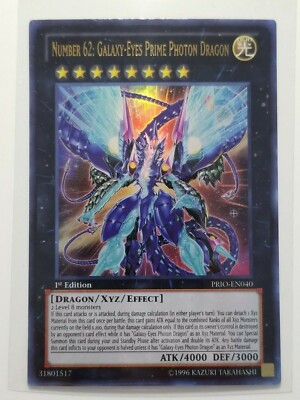 Yugioh Number 62: Galaxy-Eyes Prime Photon Dragon PRIO-EN040 1st Ultra Rare NM/M-image