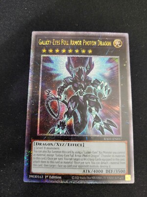 YuGiOh 1st Edition Galaxy Eyes Full Armor Photon Dragon-image