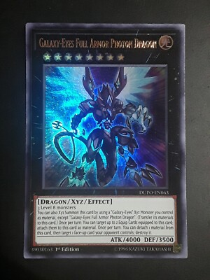 Yugioh Galaxy-Eyes Full Armor Photon Dragon DUPO-EN063 Ultra Rare 1st Ed NM-image