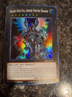 Galaxy-Eyes Full Armor Photon Dragon RA01-EN037 Super Rare Yugioh! Holo Foil 1st-image