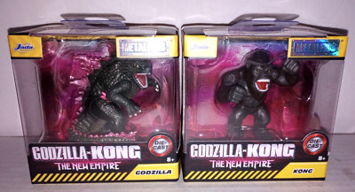 Godzilla X Kong - Jada MetalFigs - Lot of 2 - Godzilla & Kong - New in Box-image
