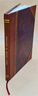 Directory Of Trained Nurses 1895 [Leather Bound]-image