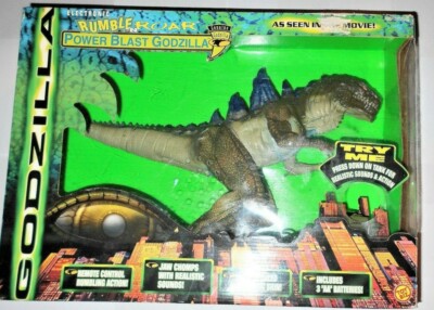 Godzilla 1998 toybiz 19 inch POWER BLAST GODZILLA  rumble n roar toy biz mib-image
