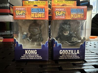 Godzilla Vs Kong Funko Pop Pocket Pop! Keychains - King Kong and Godzilla-image