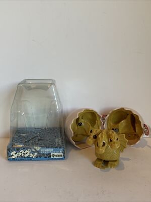 1988 Pink Egg Hatching Baby Ghidorah Godzilla Windup Monsters Takara In Box-image