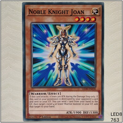 Noble Knight Joan - LED8-EN030 - Common 1st Edition Yugioh-image