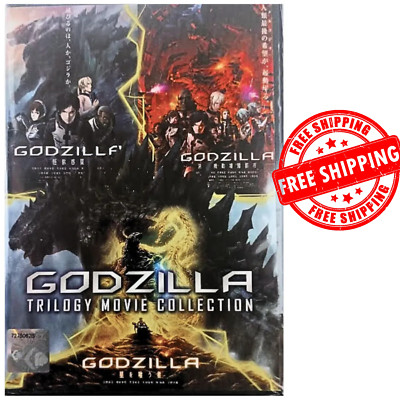MOVIE DVD (FULL ENGLISH DUB)  GODZILLA TRILOGY MOVIE COLLECTION - Free Shipping-image