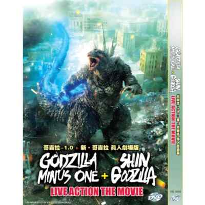 DVD Godzilla Minus One (2024) + Shin Live Action Movies (English Subtitle) Free-image