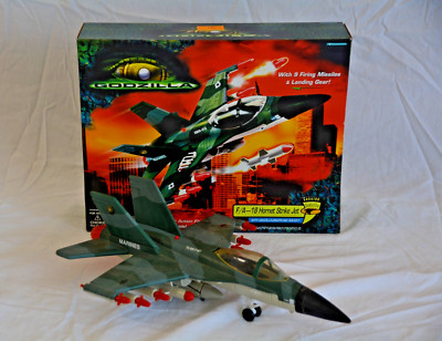 1998 Vintage Trendmasters Godzilla F/A-18 Hornet Strike Jet, w/ box, Complete!-image
