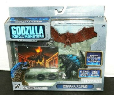 GODZILLA & RODAN KING OF ALL MONSTERS BOXED BATTLE PACK JAKKS 6