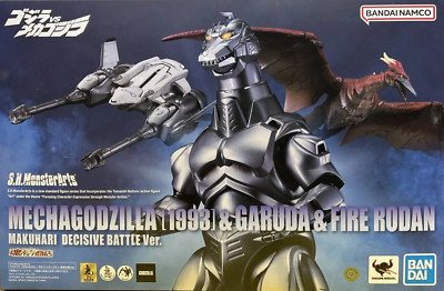 Bandai S.H.MonsterArts Mechagodzilla 1993 & Fire Rodan Makuhari Decisive Battle-image