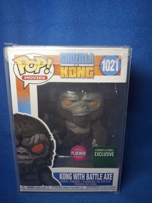 Funko Pop! Godzilla VS Kong: Kong with Battle Axe 1021 Flocked Exclusive-image