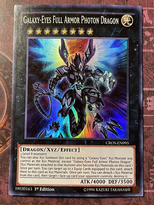 Galaxy-Eyes Full Armor Photon Dragon - CROS-EN095 - Super Rare - 1st Ed. -NM/VLP-image