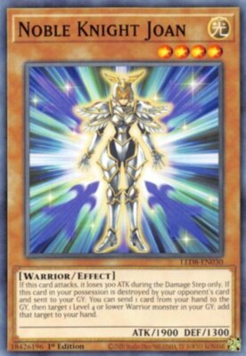 Yugioh 3x Noble Knight Joan - LED8-EN030 - Common - 1st Edition -image