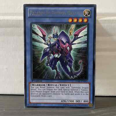1ST EDITION PALADIN OF PHOTON DRAGON 1996 LVAL-EN045 YUGIOH CARD (LP/MP)-image