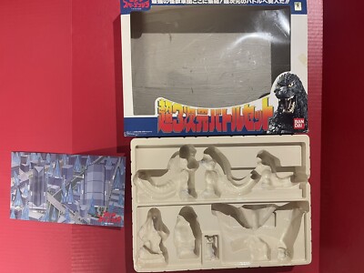 1994 Bandai Godzilla vs Space Godzilla 3D Battle Figure Set  Box Only And Pop Up-image