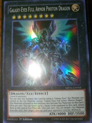 Galaxy-Eyes Full Armor Photon Dragon - MP16-EN044 - Super Rare 1st Ed NM-image