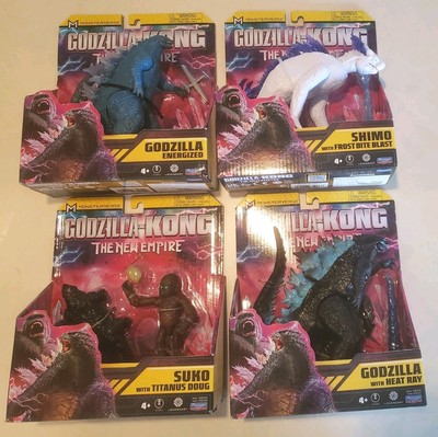 Godzilla X Kong New Empire Energized Shimo Heat Ray Suko Titanus Doug LOT of 4-image