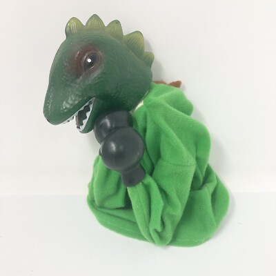 Vintage Rojus Komodo Dragon Lizard Godzilla Boxing Punching Hand Puppet-image