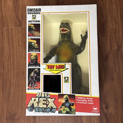 Vintage 1987 Big Rex Godzilla In Box New Bright Brand New-image
